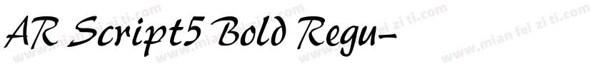 AR Script5 Bold Regu字体转换